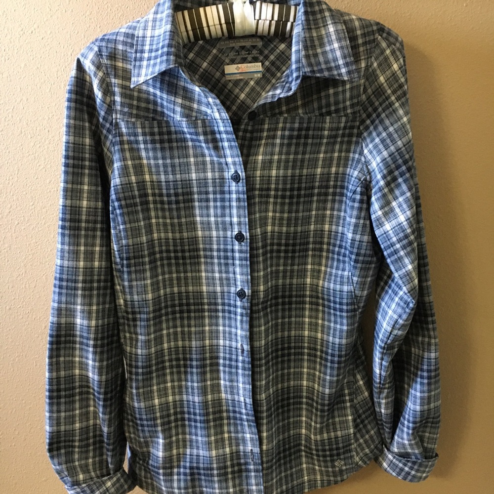 Columbia Long Sleeve Flannel Shirt Omni-Shade